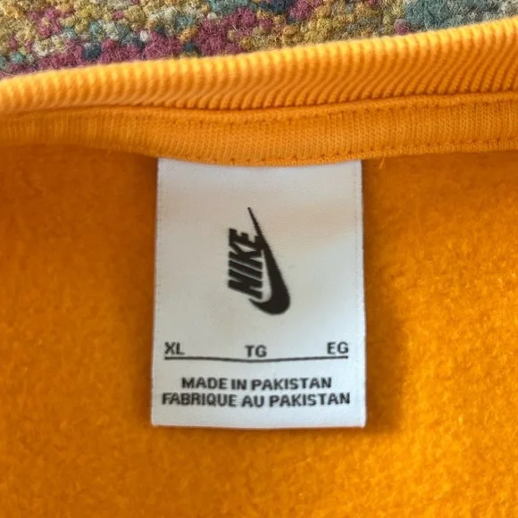 Nike | Men's Vibrant Tangerine Orange Phoenix Fleece Crewneck Sweatshirt size XL - Picture 10 of 12